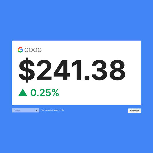 Stocks Widget
