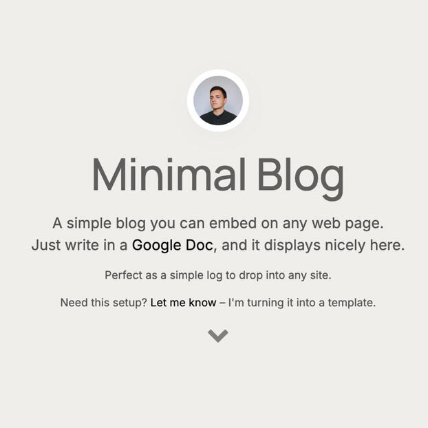 Minimal Blog