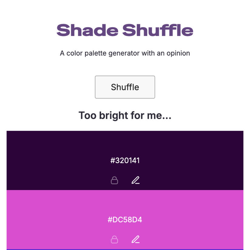 Shade Shuffle
