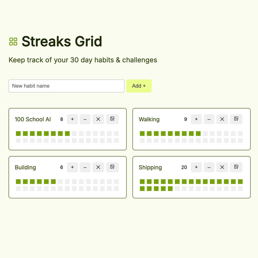 Streaks Grid