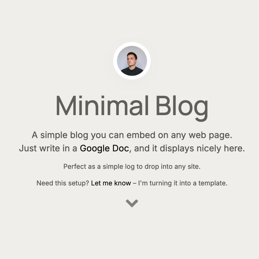 Minimal Blog