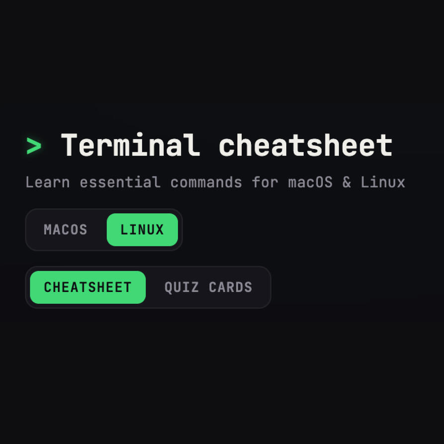 Terminal Cheatsheet