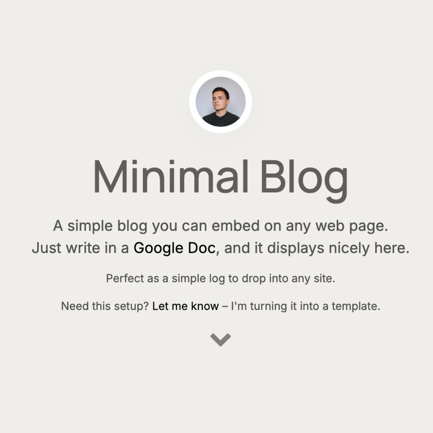 Minimal Blog