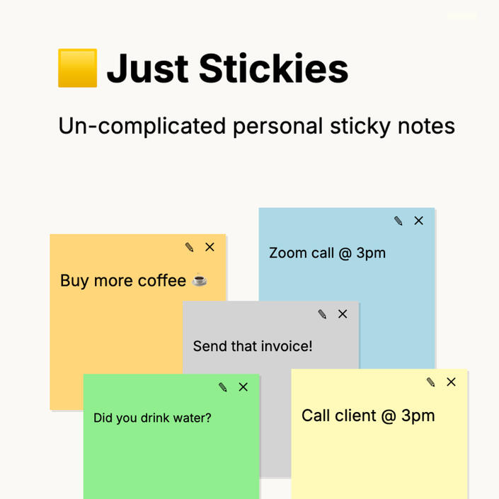 Just Stickies