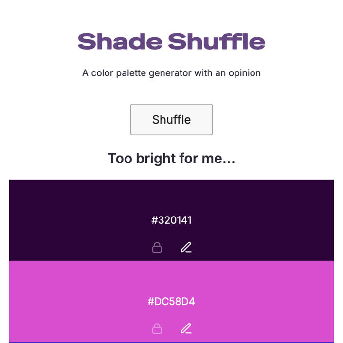 Shade Shuffle